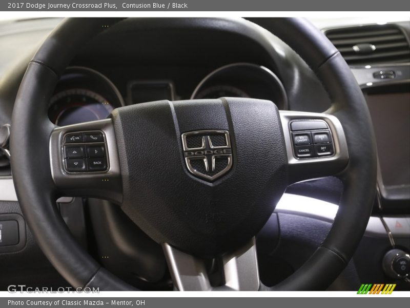 Contusion Blue / Black 2017 Dodge Journey Crossroad Plus