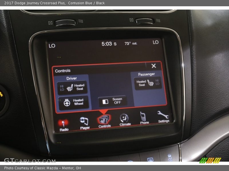 Contusion Blue / Black 2017 Dodge Journey Crossroad Plus