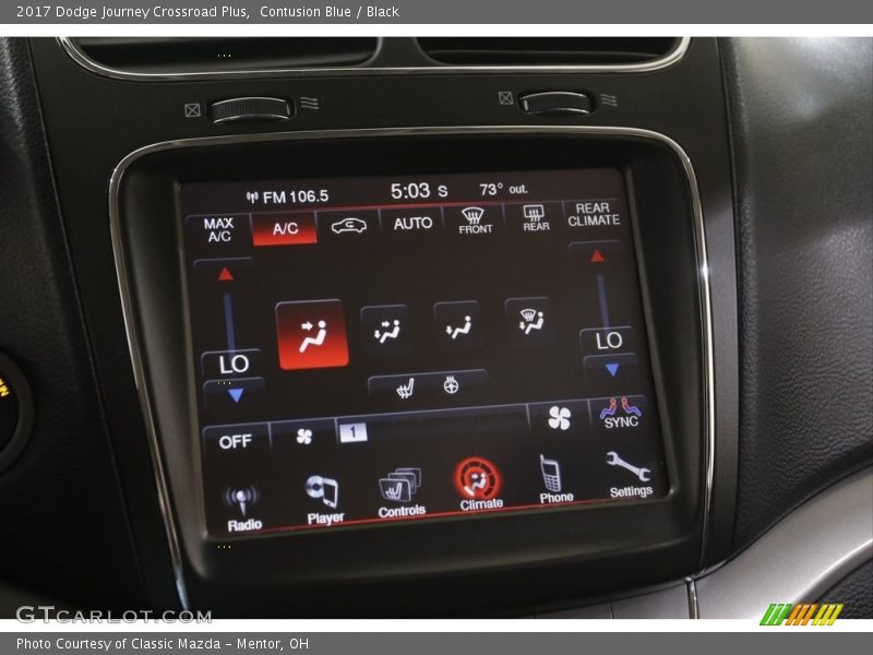 Contusion Blue / Black 2017 Dodge Journey Crossroad Plus