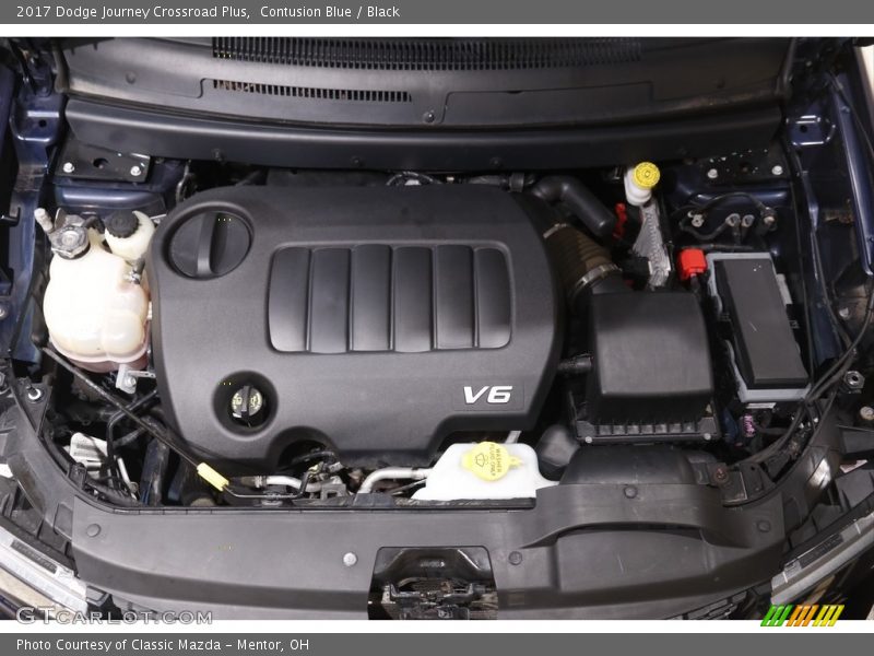 Contusion Blue / Black 2017 Dodge Journey Crossroad Plus