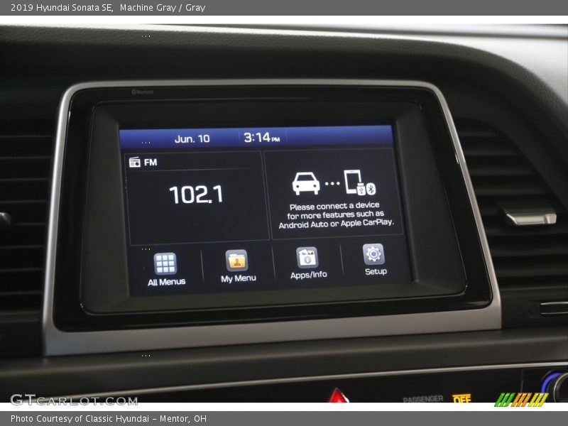Machine Gray / Gray 2019 Hyundai Sonata SE