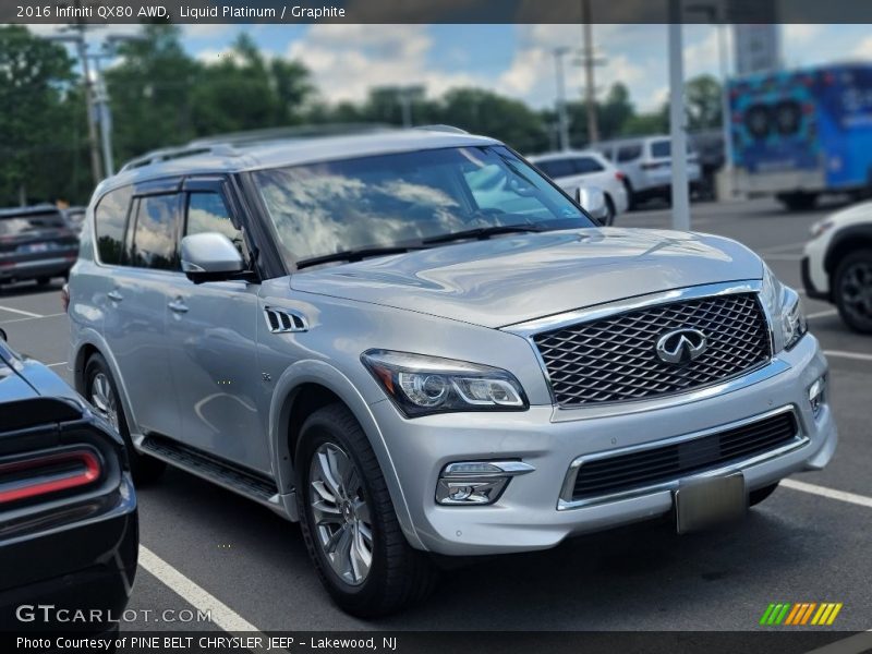 Liquid Platinum / Graphite 2016 Infiniti QX80 AWD