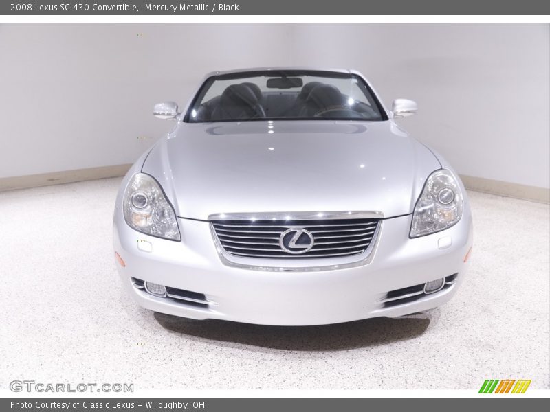 Mercury Metallic / Black 2008 Lexus SC 430 Convertible
