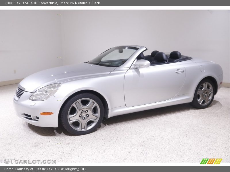 Mercury Metallic / Black 2008 Lexus SC 430 Convertible