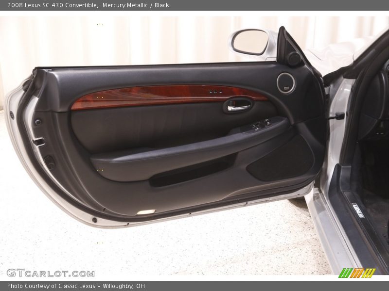 Mercury Metallic / Black 2008 Lexus SC 430 Convertible