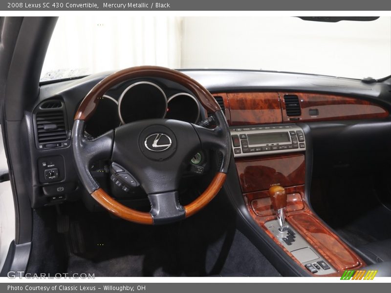 Mercury Metallic / Black 2008 Lexus SC 430 Convertible
