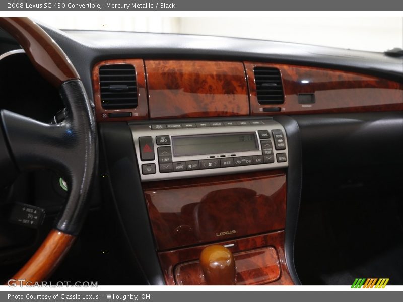 Mercury Metallic / Black 2008 Lexus SC 430 Convertible