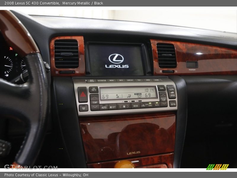 Mercury Metallic / Black 2008 Lexus SC 430 Convertible