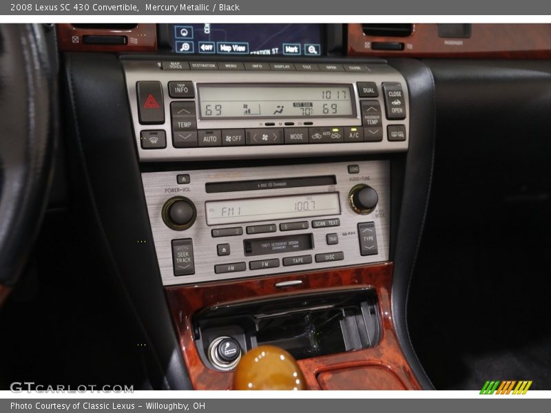 Mercury Metallic / Black 2008 Lexus SC 430 Convertible