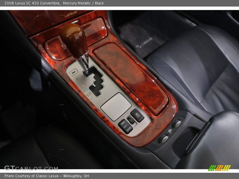 Mercury Metallic / Black 2008 Lexus SC 430 Convertible