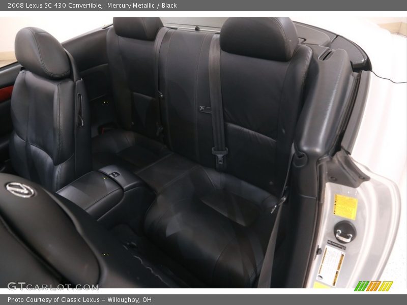 Mercury Metallic / Black 2008 Lexus SC 430 Convertible