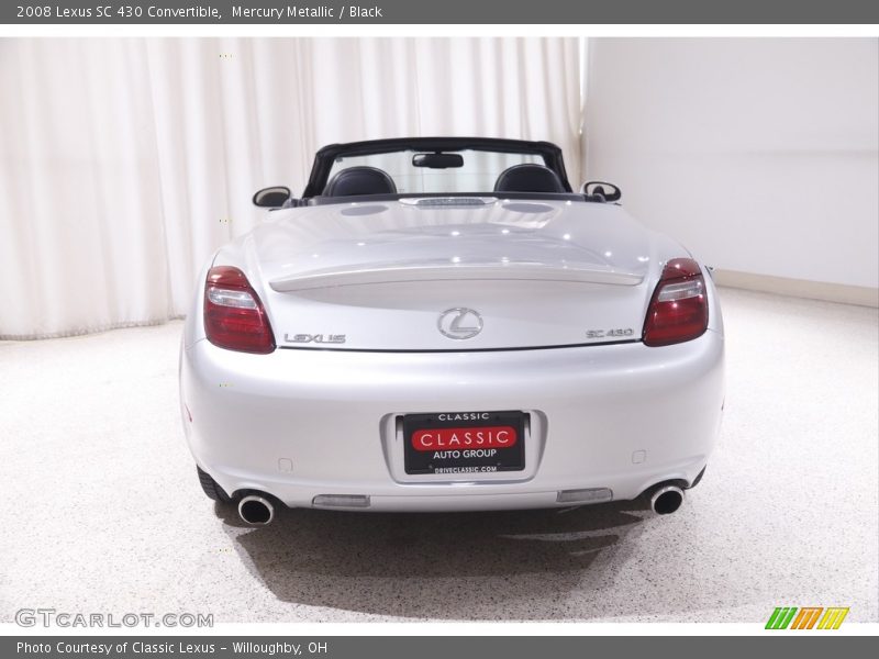 Mercury Metallic / Black 2008 Lexus SC 430 Convertible