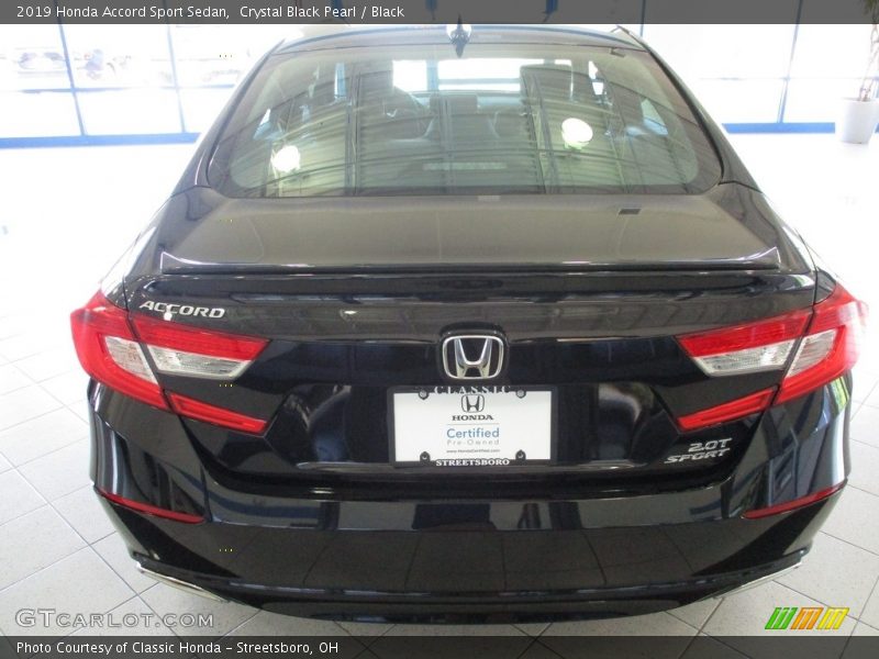Crystal Black Pearl / Black 2019 Honda Accord Sport Sedan