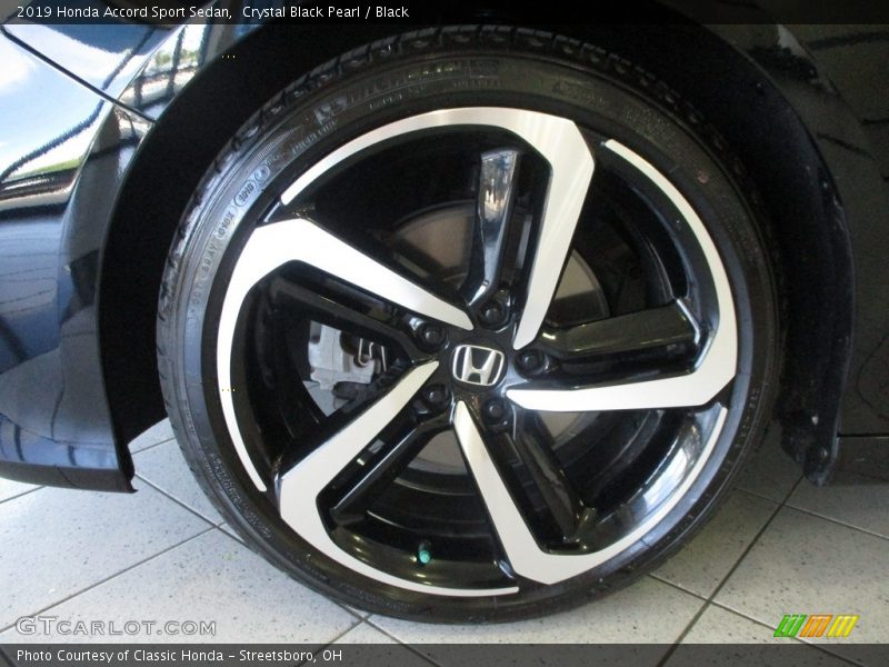Crystal Black Pearl / Black 2019 Honda Accord Sport Sedan