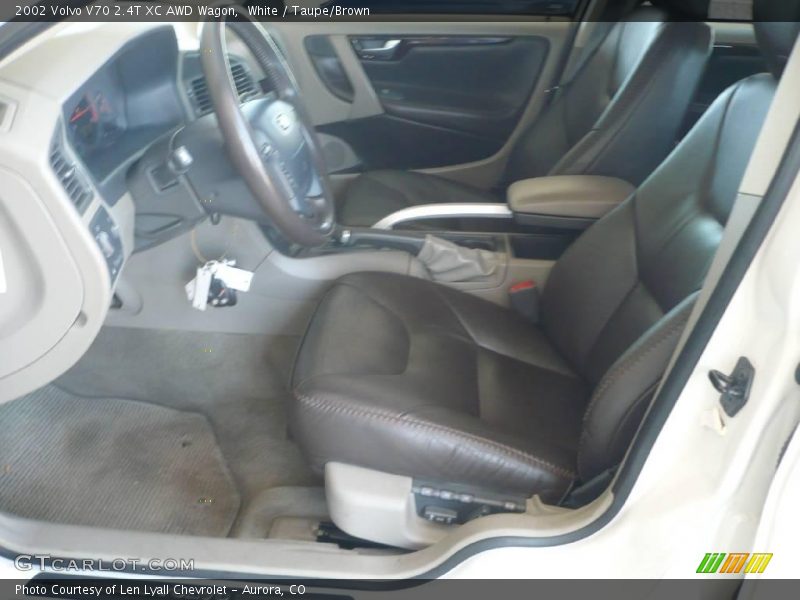 White / Taupe/Brown 2002 Volvo V70 2.4T XC AWD Wagon