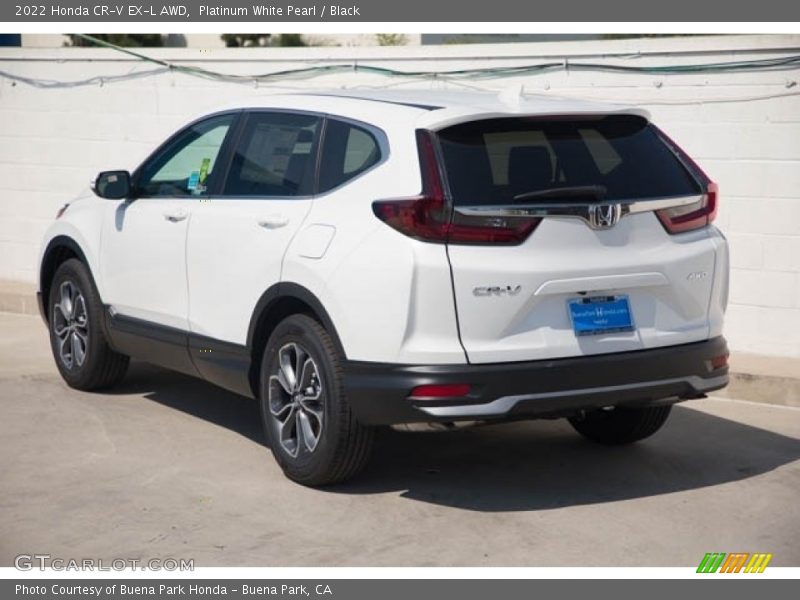 Platinum White Pearl / Black 2022 Honda CR-V EX-L AWD