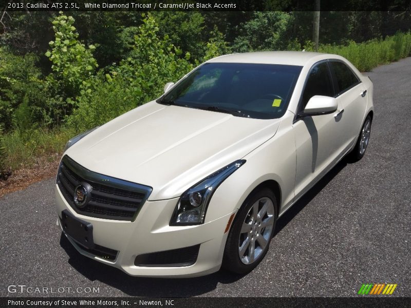 White Diamond Tricoat / Caramel/Jet Black Accents 2013 Cadillac ATS 2.5L