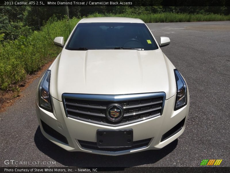 White Diamond Tricoat / Caramel/Jet Black Accents 2013 Cadillac ATS 2.5L