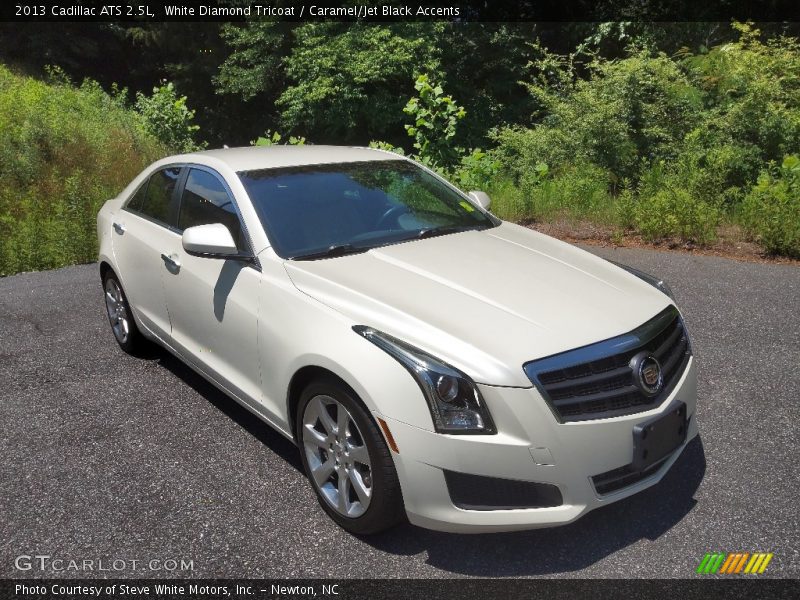 White Diamond Tricoat / Caramel/Jet Black Accents 2013 Cadillac ATS 2.5L