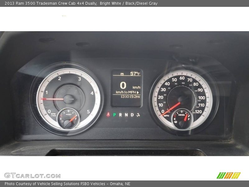 Bright White / Black/Diesel Gray 2013 Ram 3500 Tradesman Crew Cab 4x4 Dually