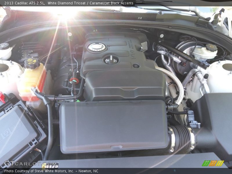 White Diamond Tricoat / Caramel/Jet Black Accents 2013 Cadillac ATS 2.5L