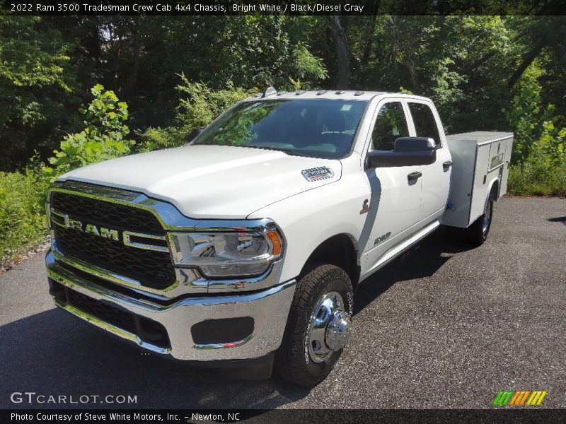 Bright White / Black/Diesel Gray 2022 Ram 3500 Tradesman Crew Cab 4x4 Chassis