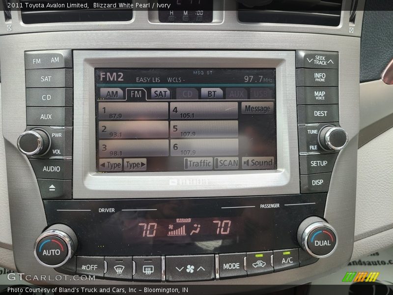 Blizzard White Pearl / Ivory 2011 Toyota Avalon Limited