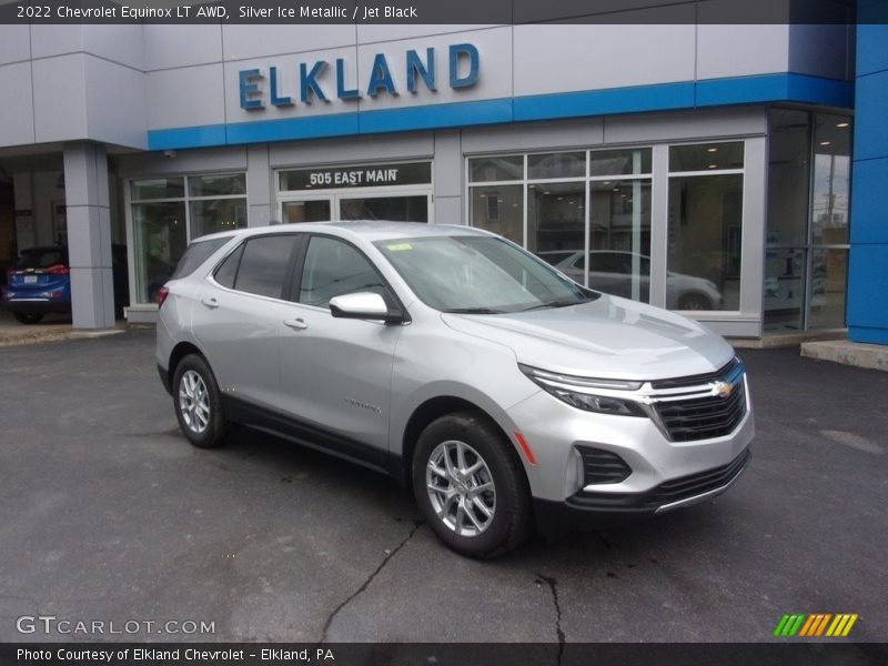 Silver Ice Metallic / Jet Black 2022 Chevrolet Equinox LT AWD
