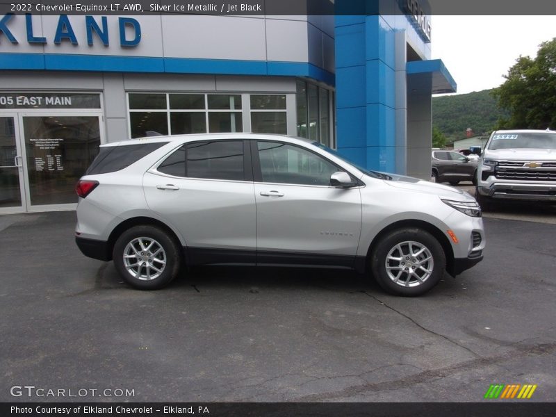 Silver Ice Metallic / Jet Black 2022 Chevrolet Equinox LT AWD