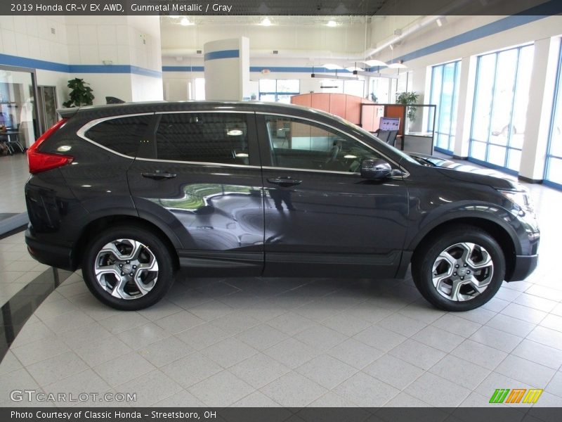 Gunmetal Metallic / Gray 2019 Honda CR-V EX AWD