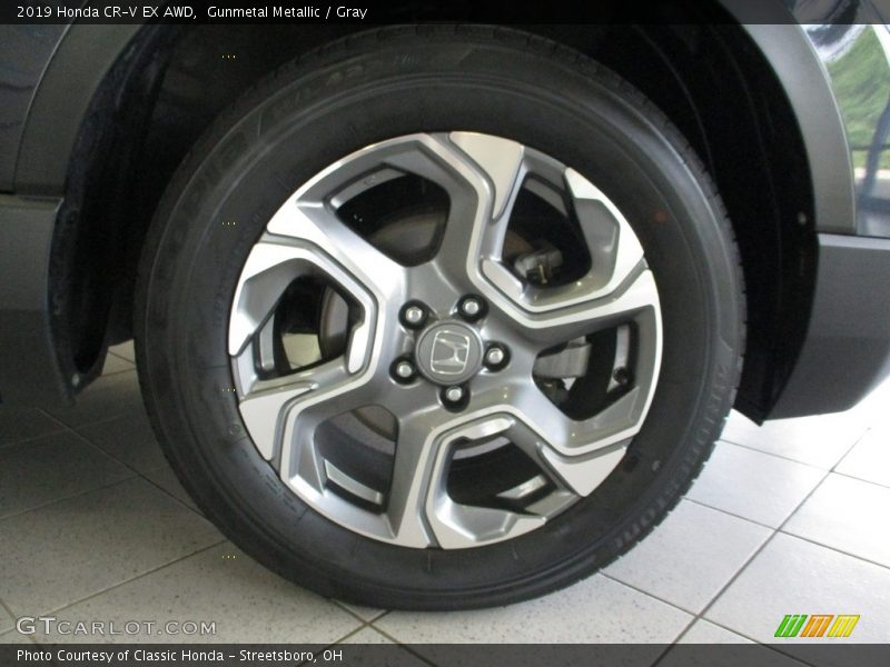 Gunmetal Metallic / Gray 2019 Honda CR-V EX AWD