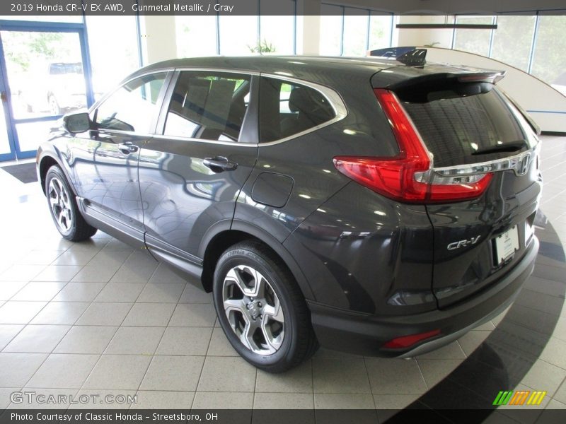 Gunmetal Metallic / Gray 2019 Honda CR-V EX AWD