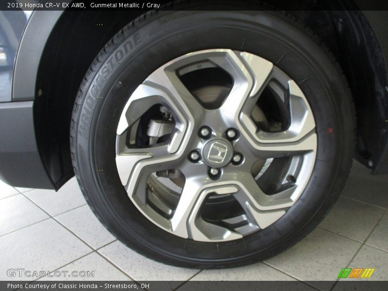 Gunmetal Metallic / Gray 2019 Honda CR-V EX AWD