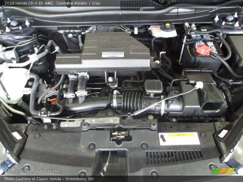 Gunmetal Metallic / Gray 2019 Honda CR-V EX AWD