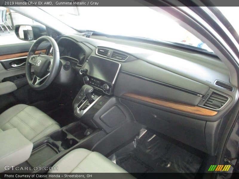 Gunmetal Metallic / Gray 2019 Honda CR-V EX AWD