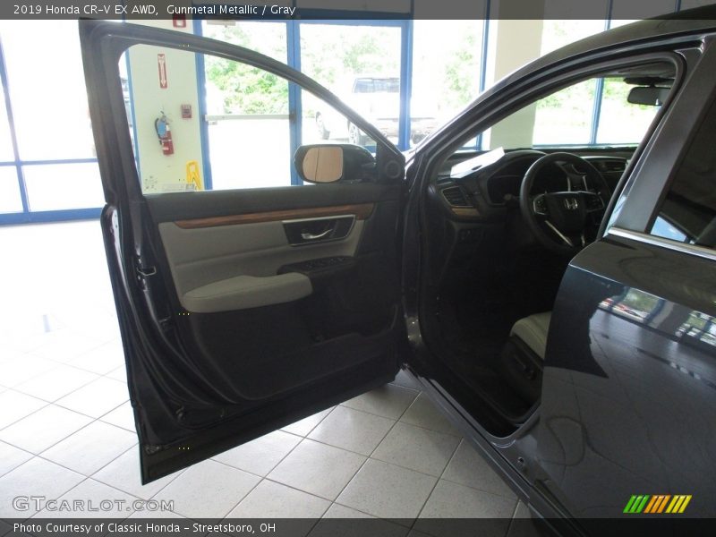 Gunmetal Metallic / Gray 2019 Honda CR-V EX AWD