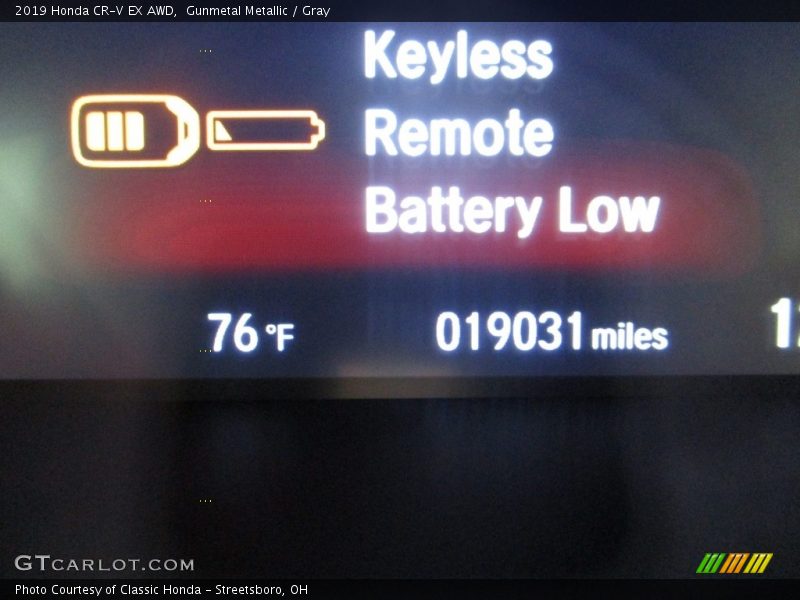 Gunmetal Metallic / Gray 2019 Honda CR-V EX AWD