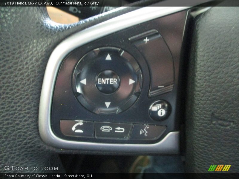 Gunmetal Metallic / Gray 2019 Honda CR-V EX AWD