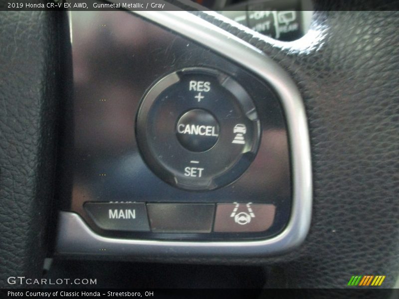 Gunmetal Metallic / Gray 2019 Honda CR-V EX AWD