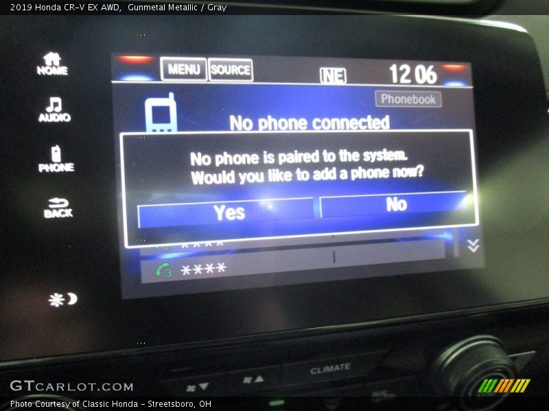 Gunmetal Metallic / Gray 2019 Honda CR-V EX AWD