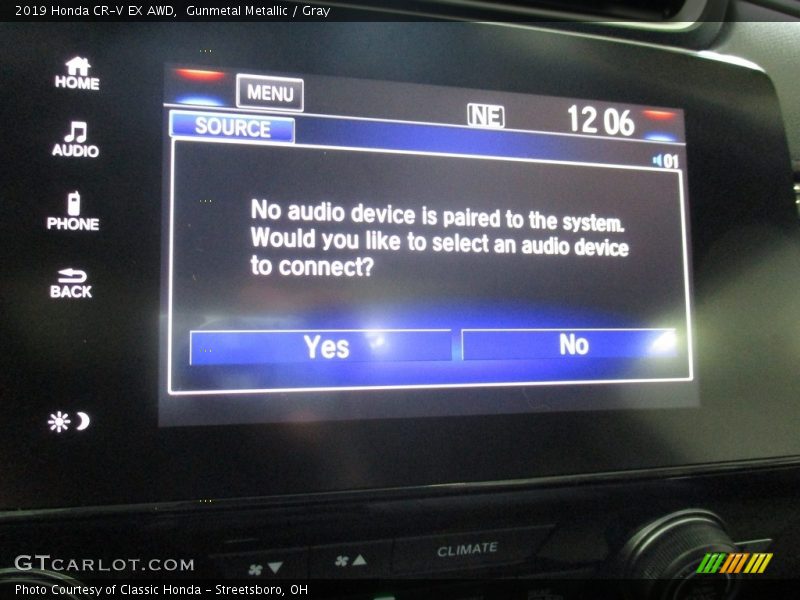 Gunmetal Metallic / Gray 2019 Honda CR-V EX AWD