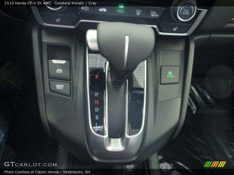Gunmetal Metallic / Gray 2019 Honda CR-V EX AWD