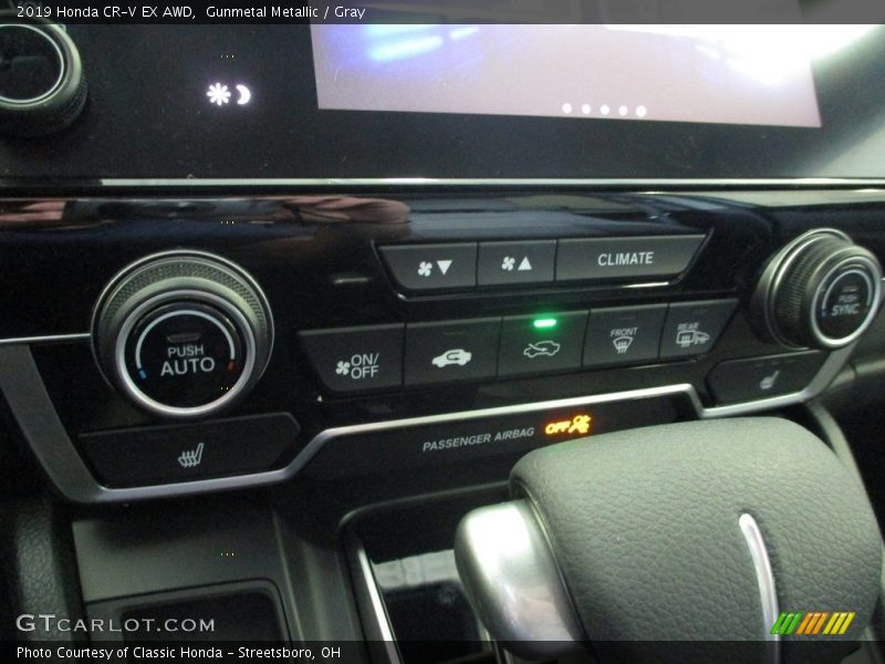Gunmetal Metallic / Gray 2019 Honda CR-V EX AWD