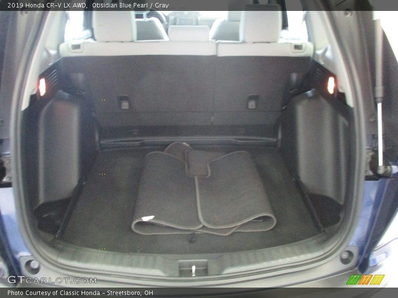 Obsidian Blue Pearl / Gray 2019 Honda CR-V LX AWD