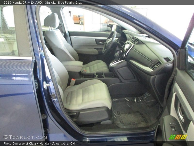 Obsidian Blue Pearl / Gray 2019 Honda CR-V LX AWD