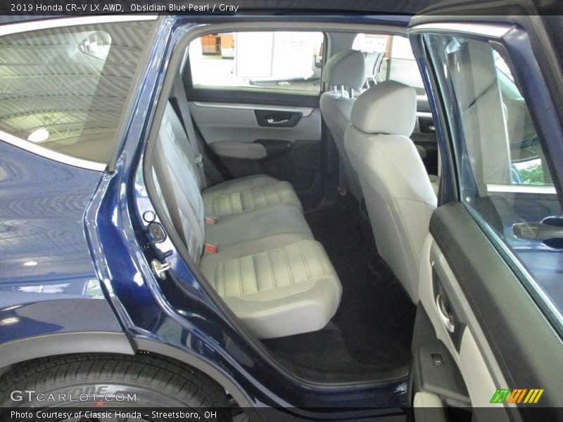 Obsidian Blue Pearl / Gray 2019 Honda CR-V LX AWD