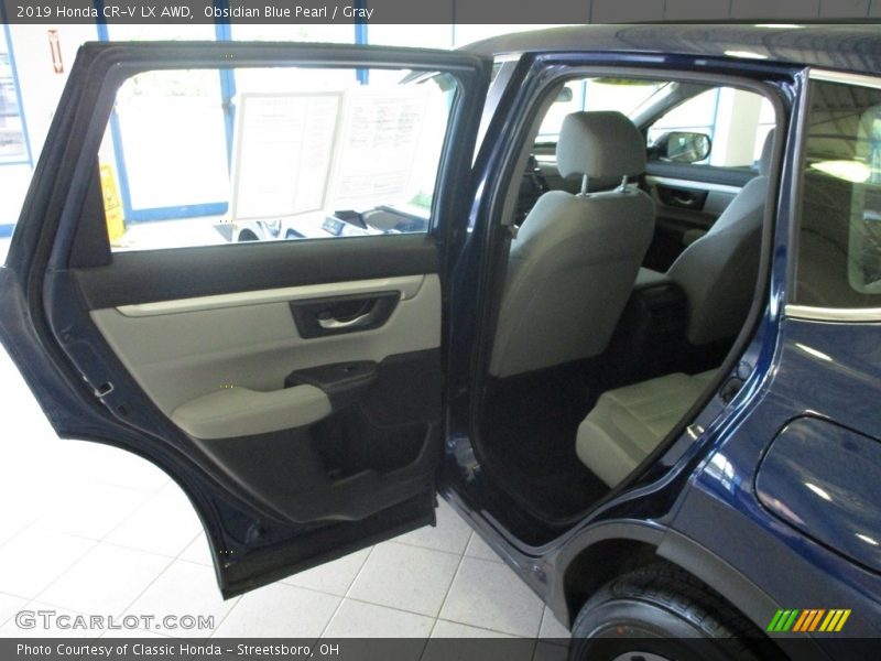 Obsidian Blue Pearl / Gray 2019 Honda CR-V LX AWD