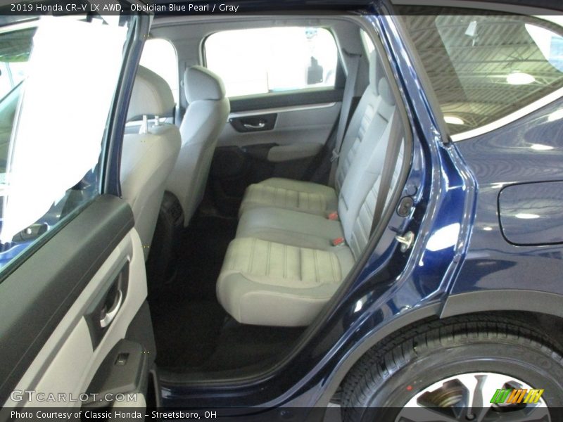 Obsidian Blue Pearl / Gray 2019 Honda CR-V LX AWD