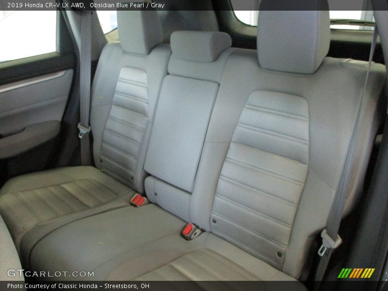 Obsidian Blue Pearl / Gray 2019 Honda CR-V LX AWD