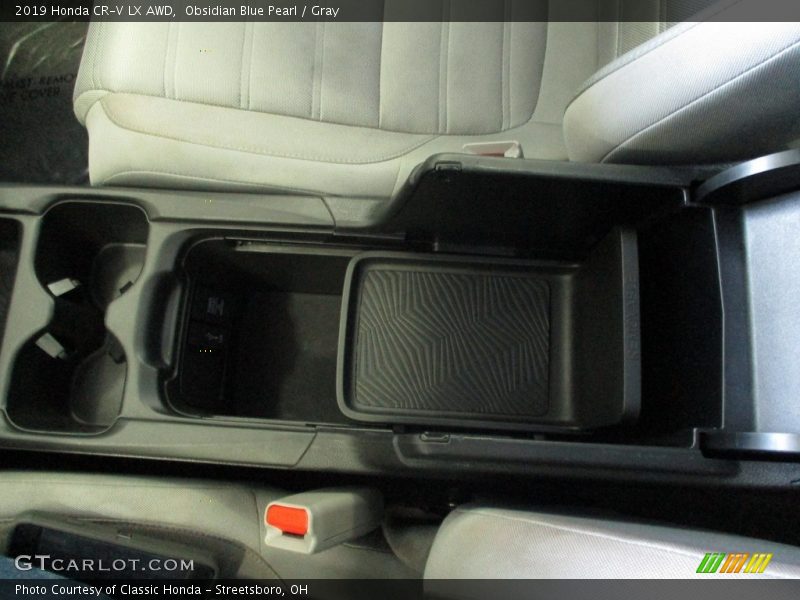 Obsidian Blue Pearl / Gray 2019 Honda CR-V LX AWD